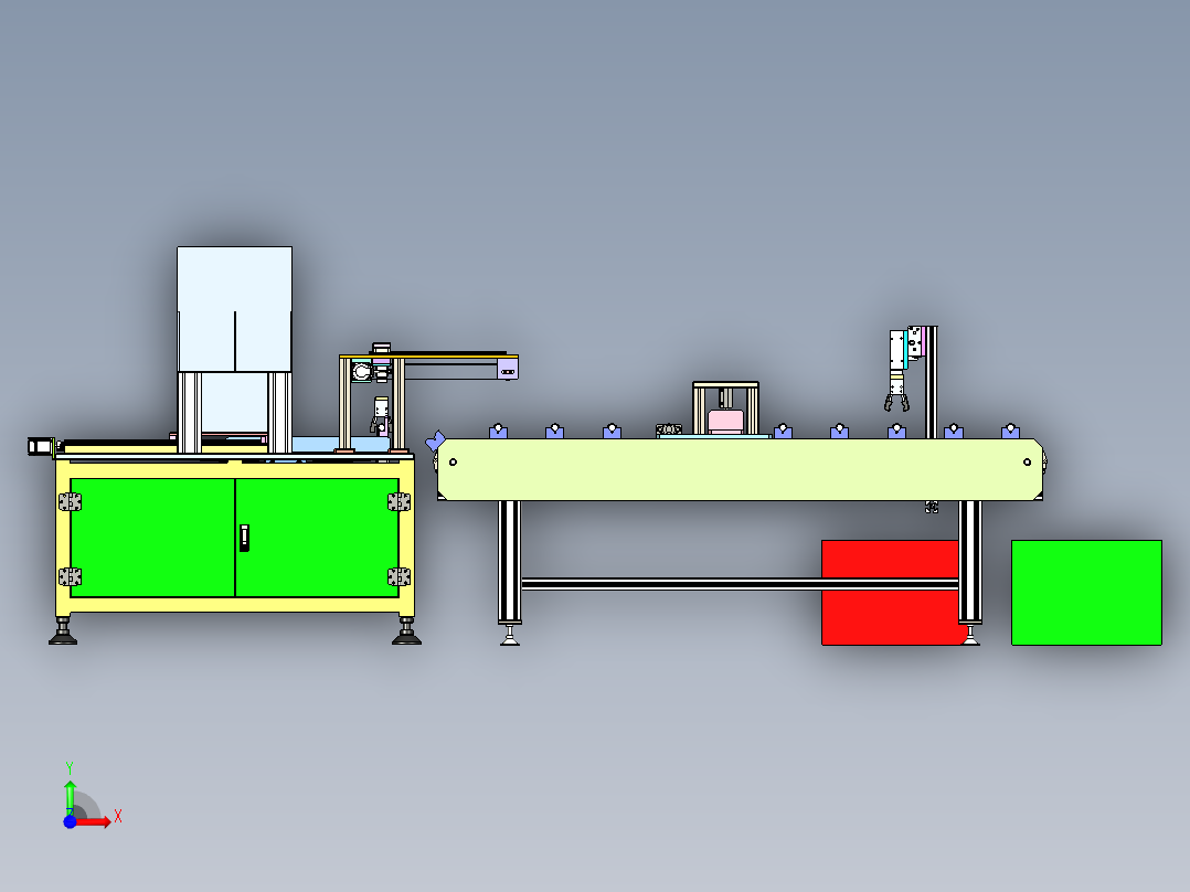 阳极棒检测绝缘与泄露自动化前视图