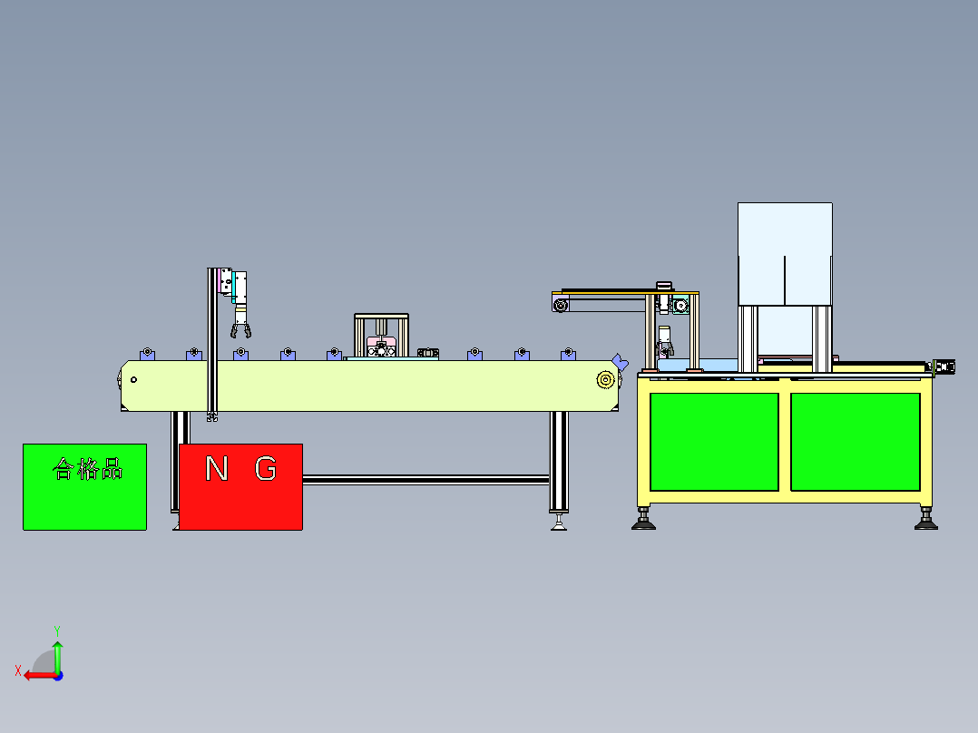 阳极棒检测绝缘与泄露自动化后视图