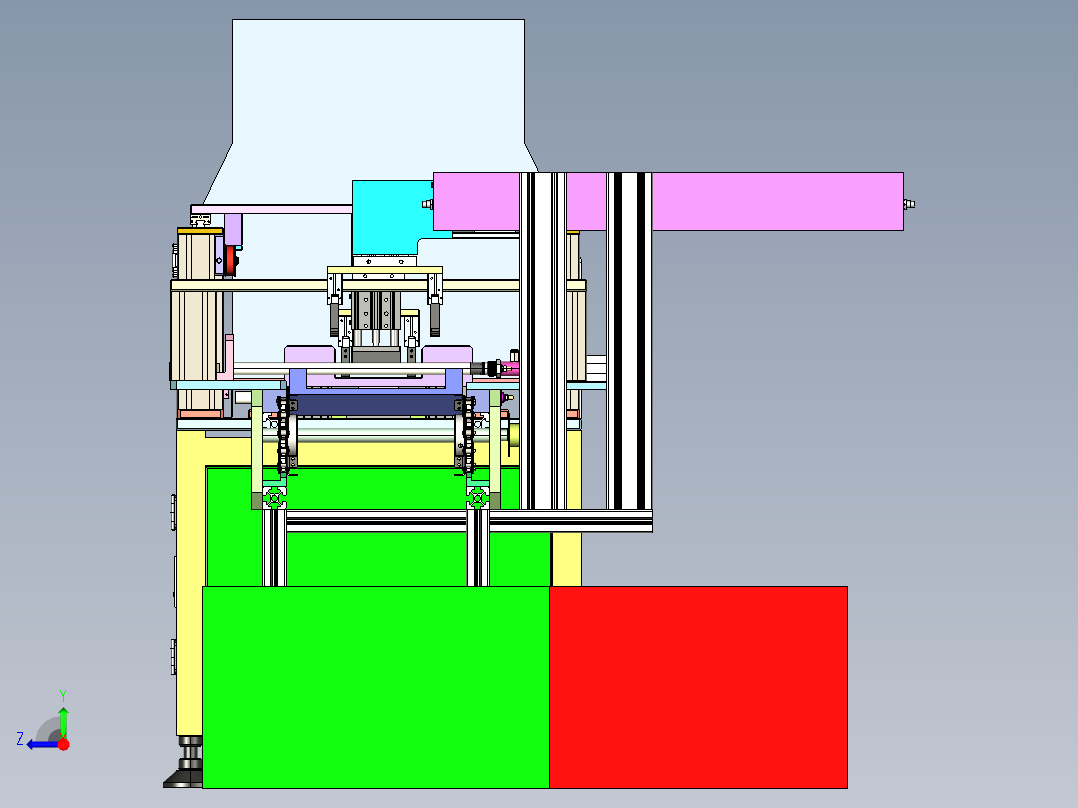 阳极棒检测绝缘与泄露自动化右视图