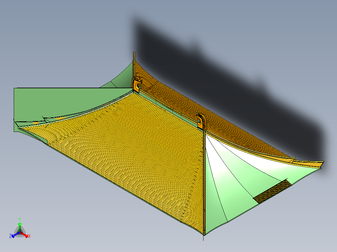 寺庙屋面铜瓦布局图