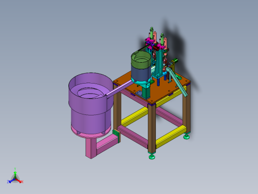 小拉钩钣金外形装螺丝设备