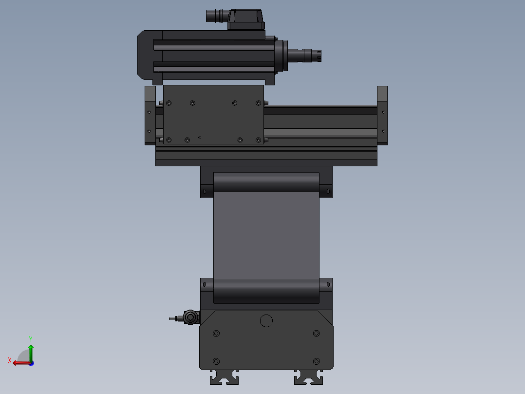 183数控重型卧式车床后视图
