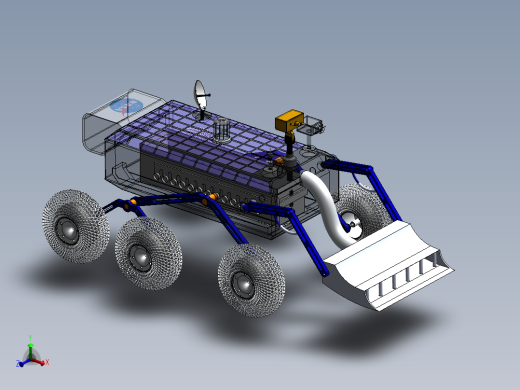 Lunar Rover月球车六轮摇臂小车