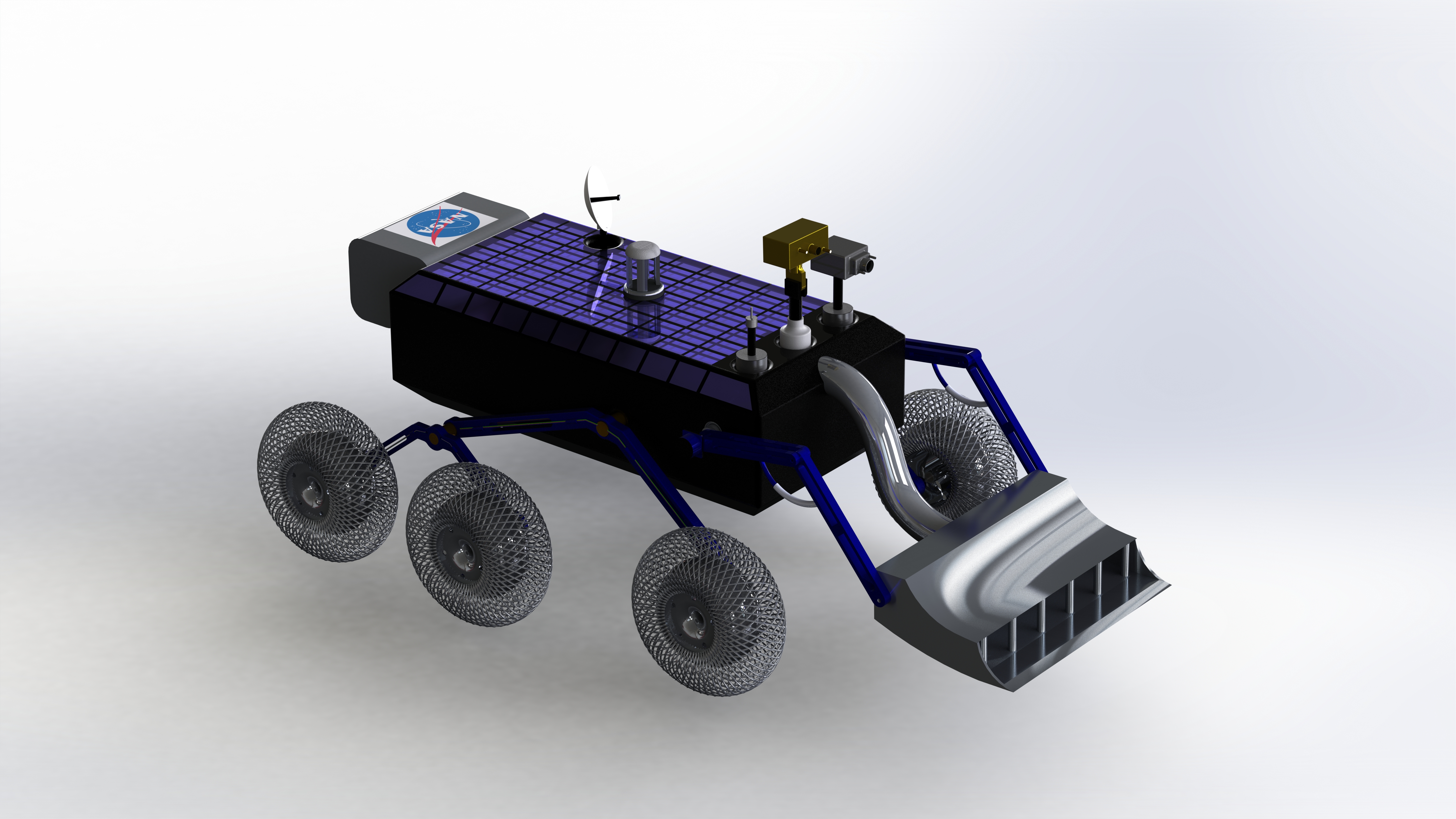 Lunar Rover月球车六轮摇臂小车