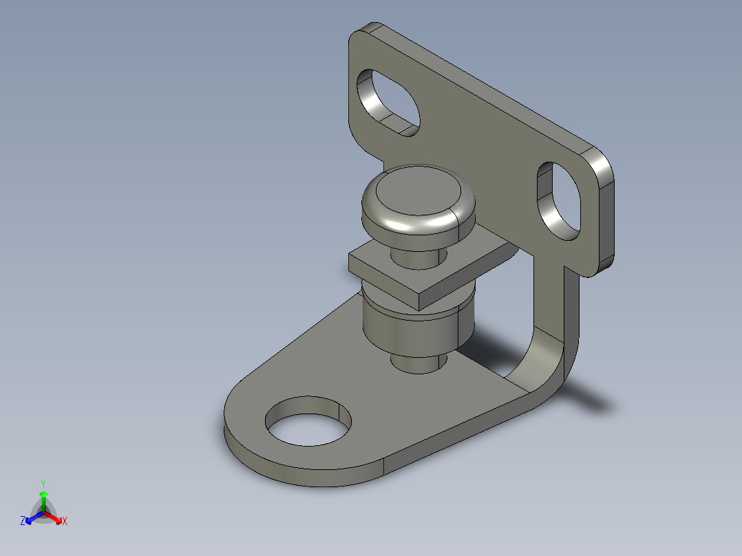 基恩士LV-S71_bracket_kc图纸模型主视图