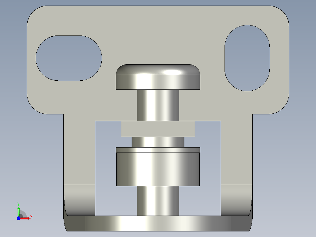 基恩士LV-S71_bracket_kc图纸模型前视图