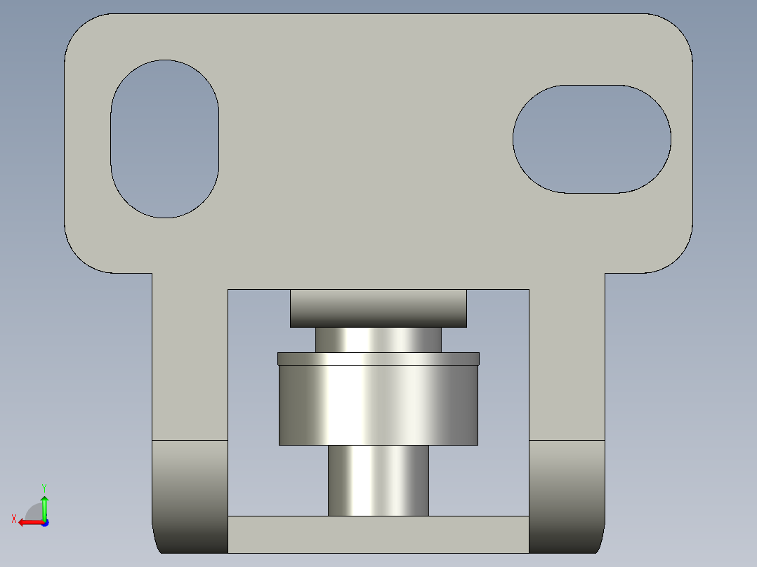 基恩士LV-S71_bracket_kc图纸模型后视图