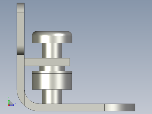 基恩士LV-S71_bracket_kc图纸模型左视缩略图