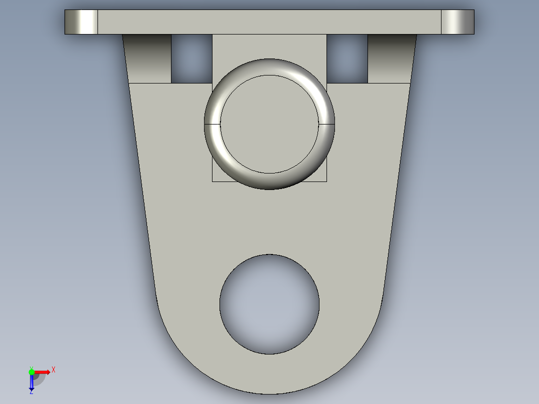 基恩士LV-S71_bracket_kc图纸模型俯视图