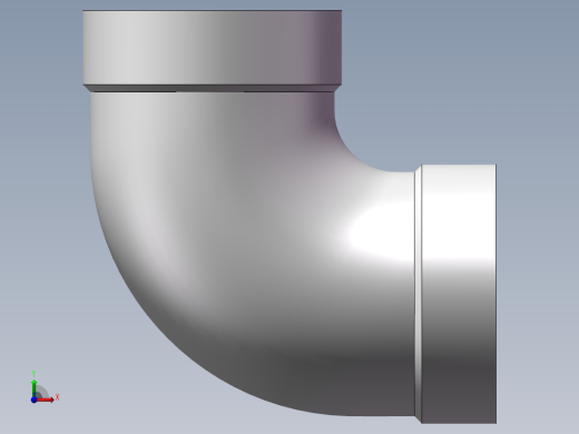 弯头-90°等径 DN10前视缩略图