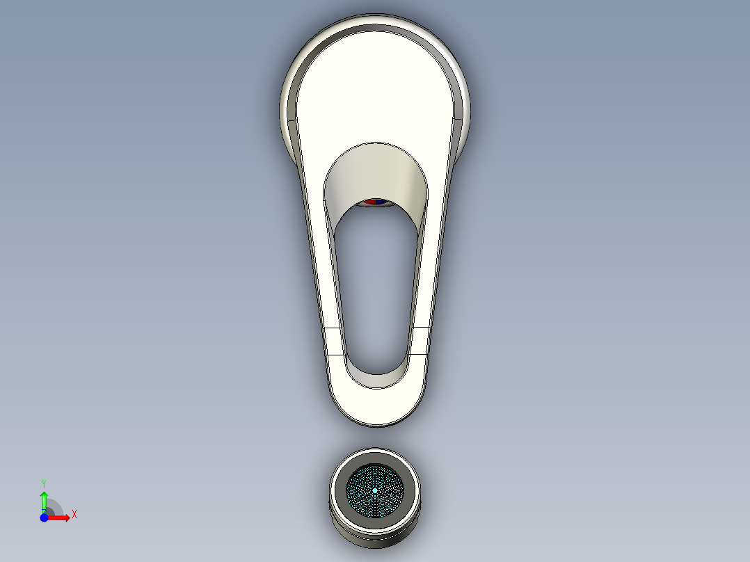 标准水龙头前视图