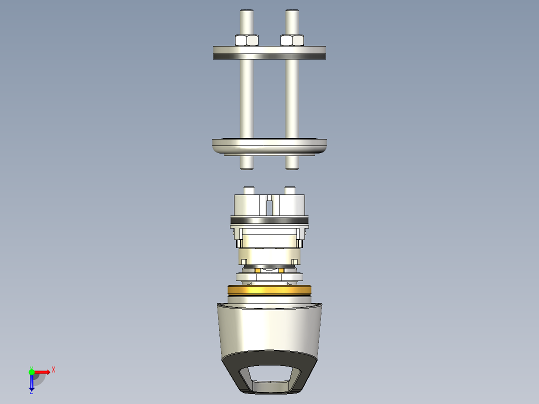 标准水龙头俯视图
