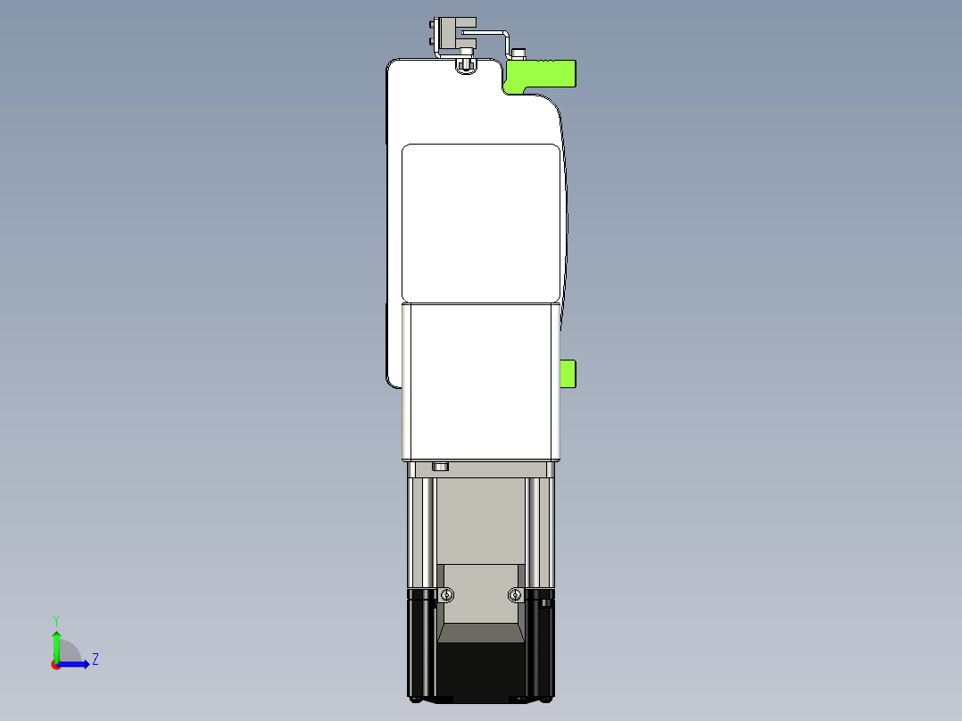 同步带滑台-半封闭B13-L90-S1000-L-P40-D3左视图