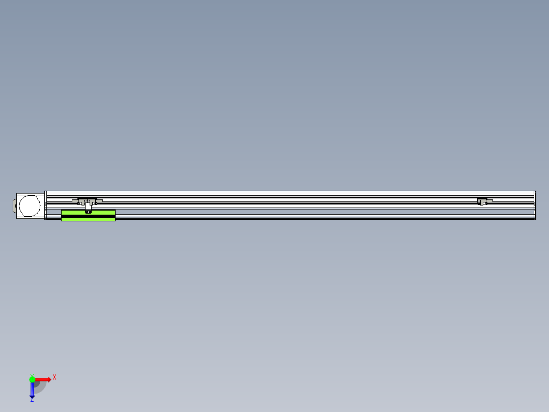 同步带滑台-半封闭B13-L90-S1000-L-P40-D3俯视图