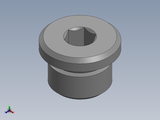 18mm螺塞正等轴测缩略图