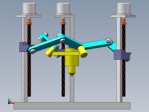 三丝杠绘图机构前视缩略图