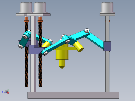 三丝杠绘图机构右视缩略图