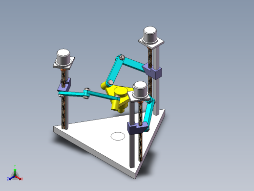 三丝杠绘图机构正等轴测缩略图