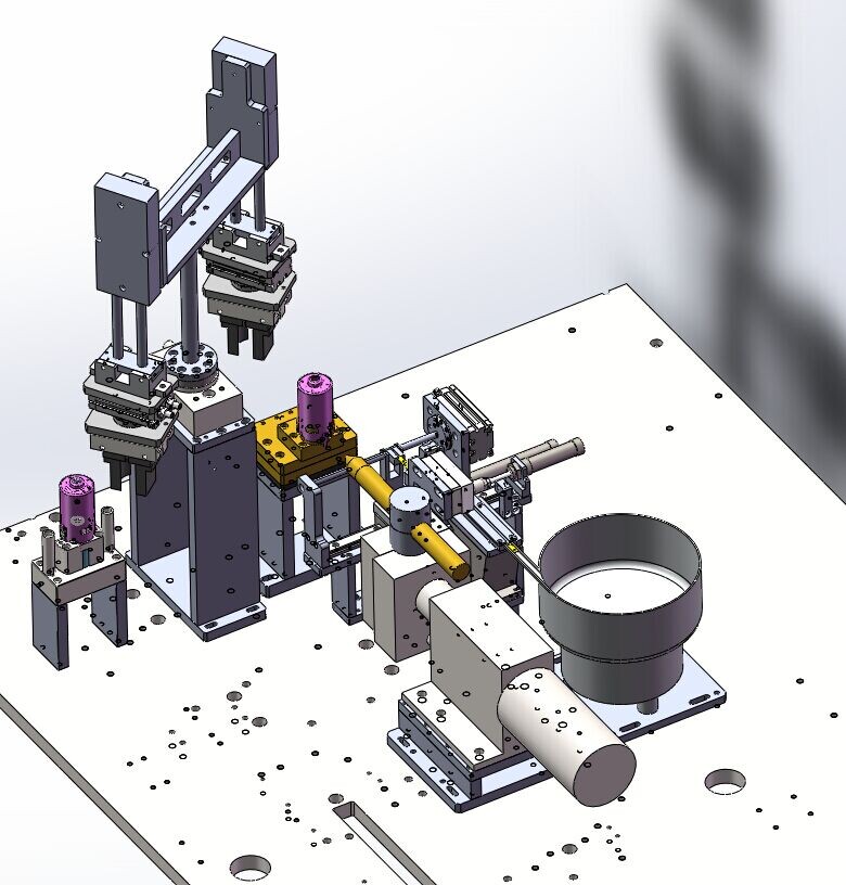 机壳振动盘分料送料电焊及下料机