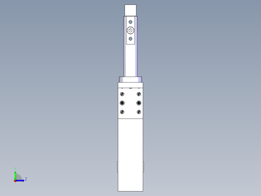 德克斯TUNKERS气缸数模SZV_1_40_A10_T12_TUENKERS左视图