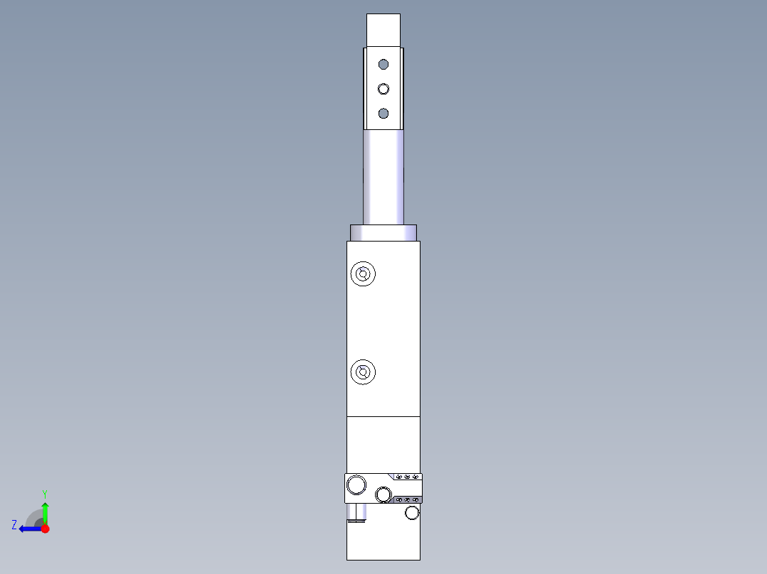 德克斯TUNKERS气缸数模SZV_1_40_A10_T12_TUENKERS右视图