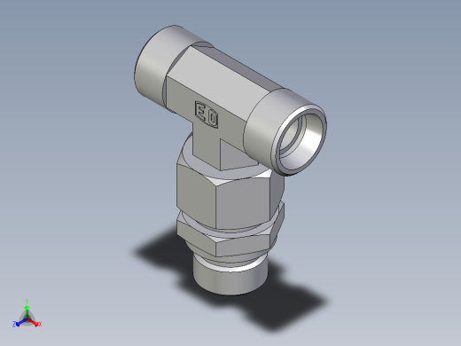 卡套式工业通用硬管接头EO_Assembled_adjustable_standpipe_branch_tee_EVT15LROMD71