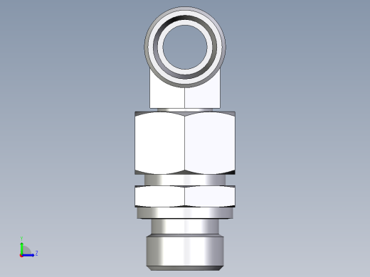 卡套式工业通用硬管接头EO_Assembled_adjustable_standpipe_branch_tee_EVT15LROMD71左视缩略图