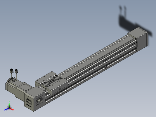 威洛博直线电机模组EB8-L200-S600-R-P75-MS3正等轴测缩略图