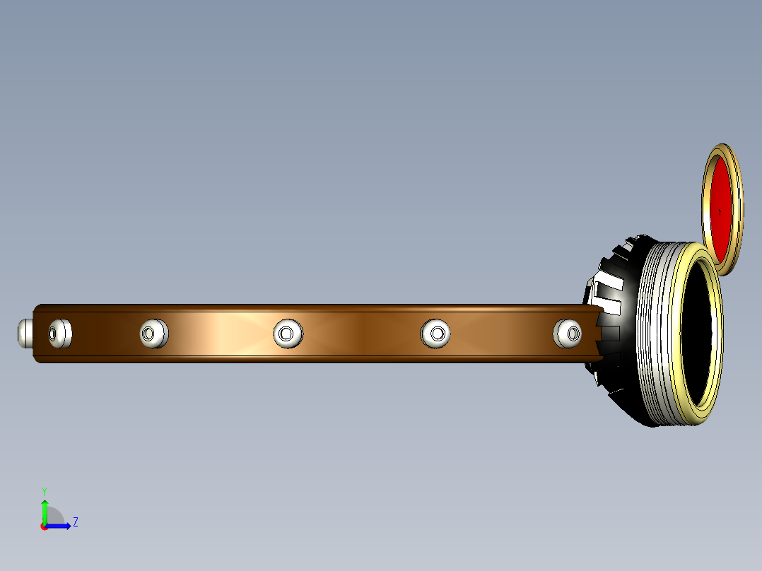 蒸汽朋克护目镜左视图