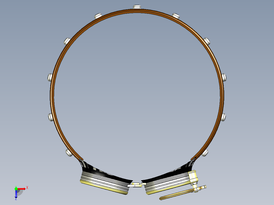 蒸汽朋克护目镜俯视图