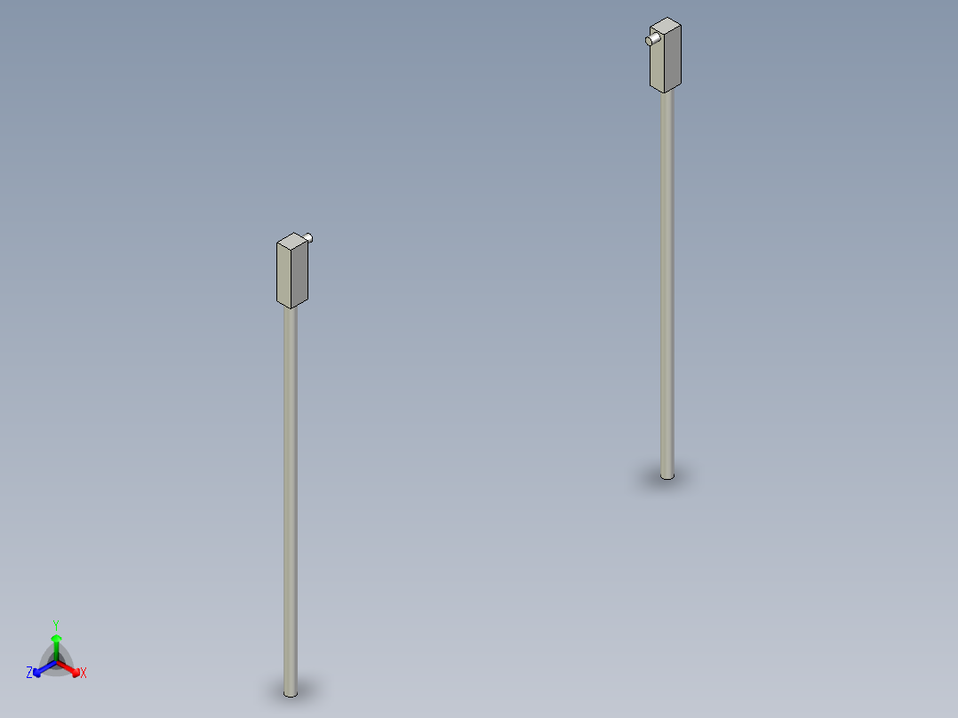 耐高温玻璃光纤_对射型FT-GW1505_3D主视图