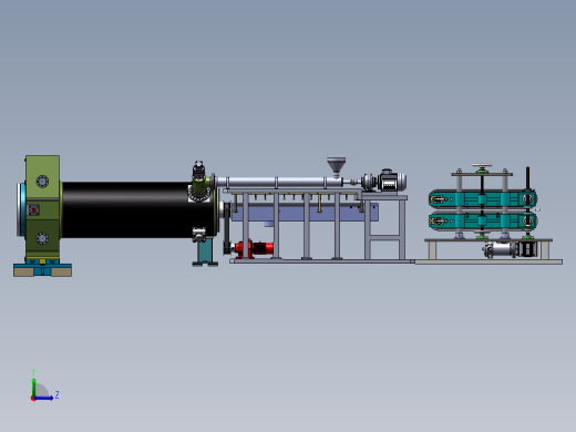 电缆挤出装置左视缩略图