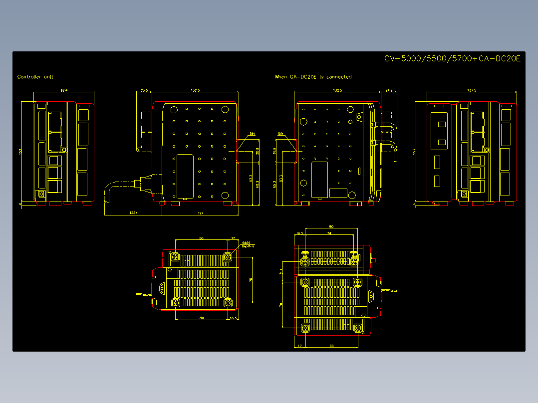 基恩士cv5000_cad_kc图纸模型