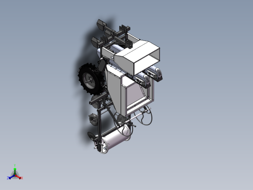 马铃薯播种机正等轴测缩略图