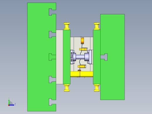 B立柱下铰链模具左视缩略图