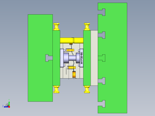 B立柱下铰链模具右视缩略图