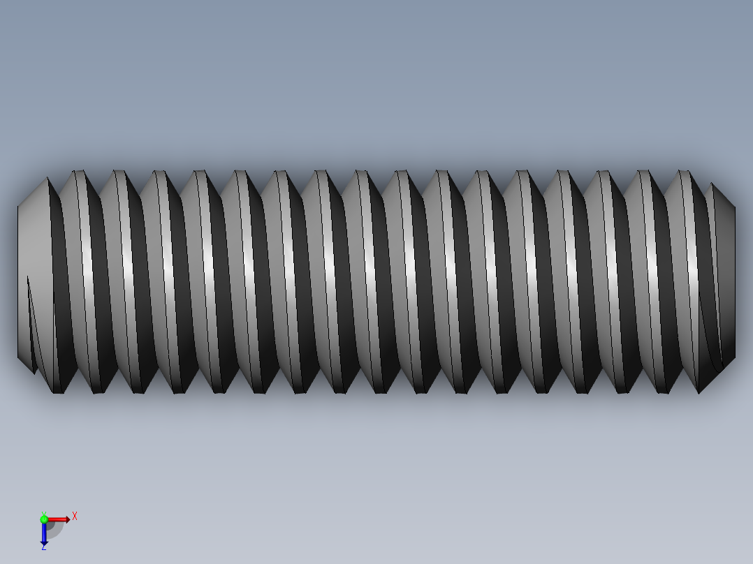 DIN 913-ISO 4026 固定螺钉-M2.5 L=8.SLDPRT俯视图