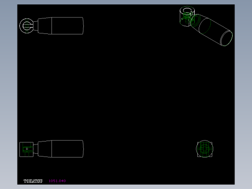 把手(折疊迴轉)1051-2D多系列多零件图纸模型
