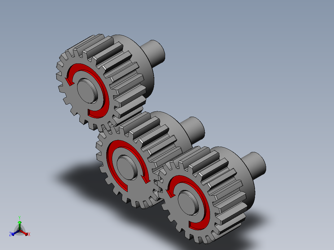 齿轮啮合 (4)主视图