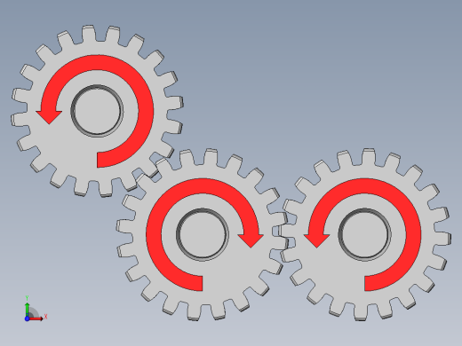 齿轮啮合 (4)前视缩略图