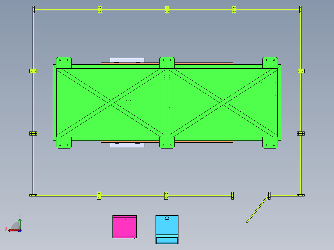 四轴定位装置sw18可编辑后视图