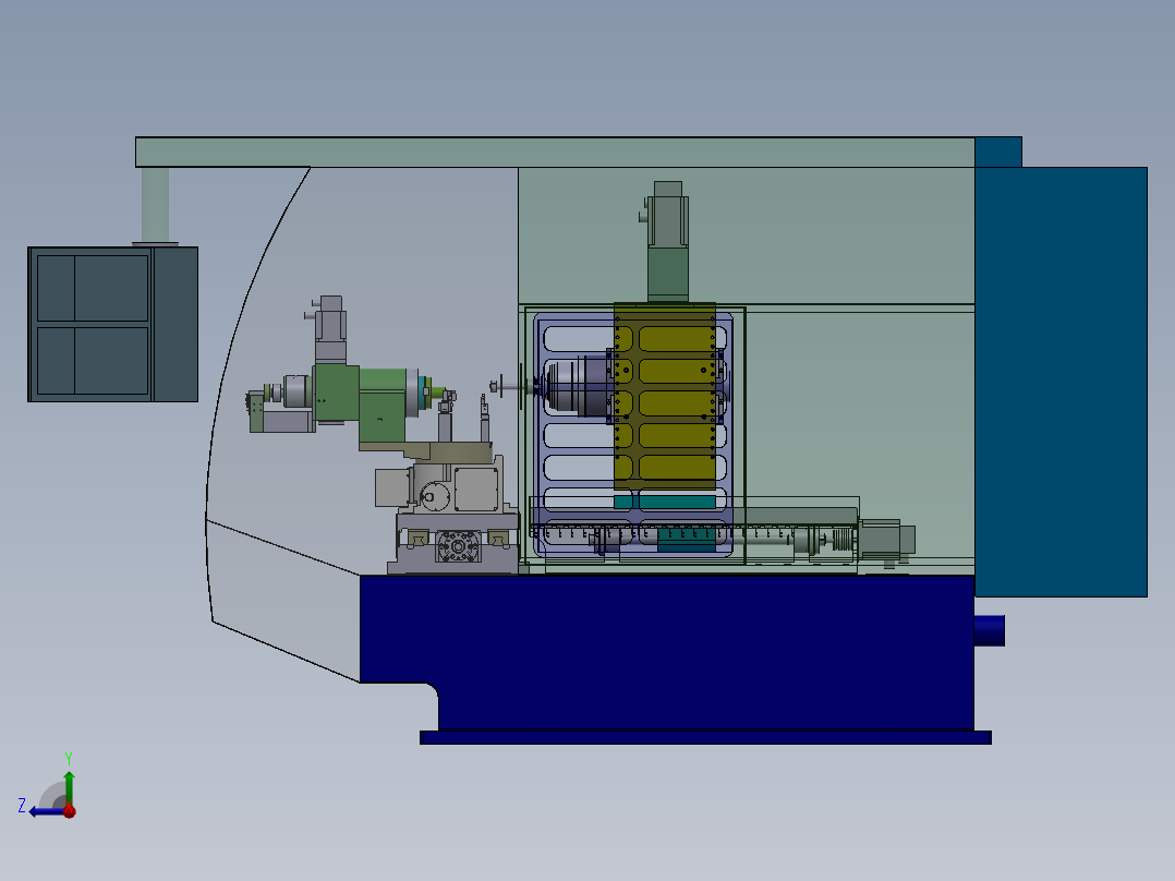万能工具磨床sw20右视图