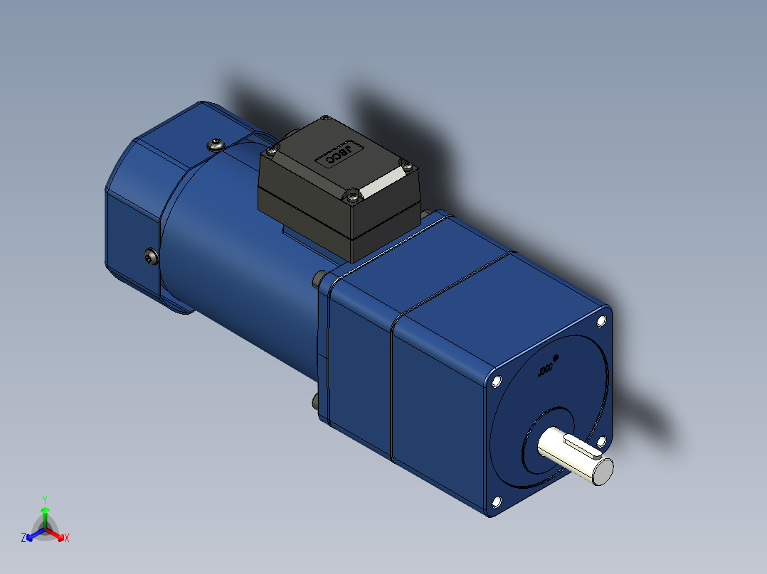 YT系列调速电机-120yt01-1800正等轴测图
