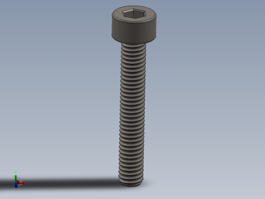 Screw_DIN_912_M2.5x16F_A2.SLDPRT公制内六角螺钉