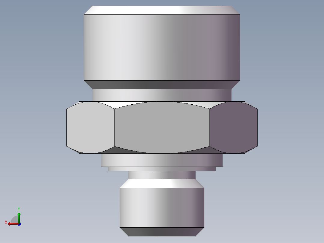 英制管螺纹ED密封、1CB-18-02WD非标后视图