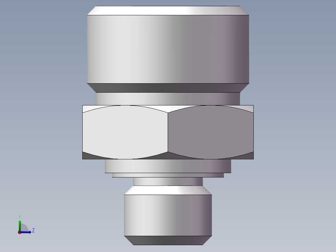 英制管螺纹ED密封、1CB-18-02WD非标左视图