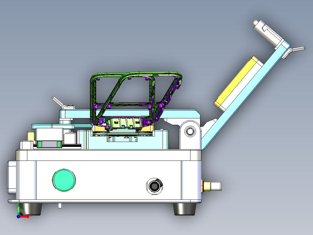 组合装配夹具前视图