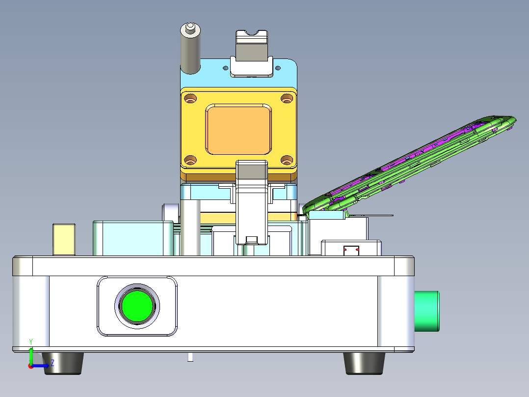 组合装配夹具左视图