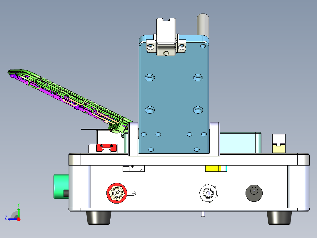 组合装配夹具右视图