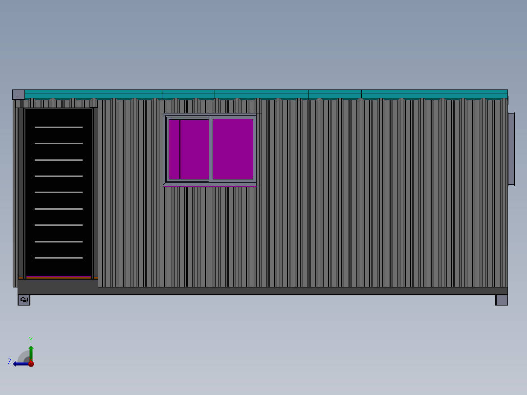 模数莫维尔 6x2.4m右视图